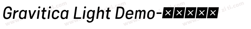 Gravitica Light Demo字体转换